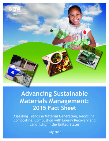 Advancing Sustainable Materials Management - US EPA