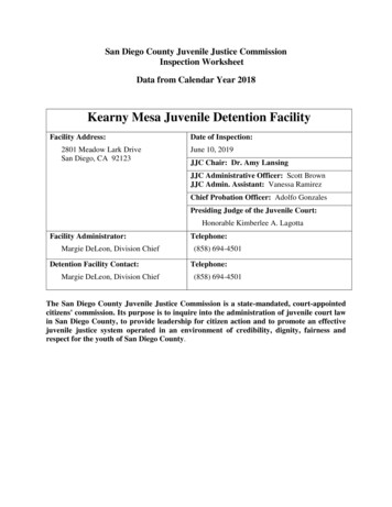 Kearny Mesa Juvenile Detention Facility - Sdcourt.ca.gov