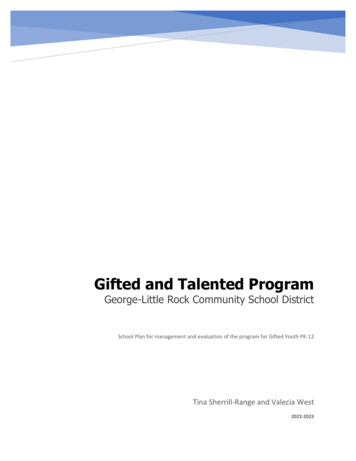 Gifted And Talented Program - George-Little Rock Community Schools