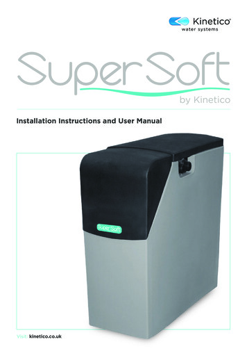 Installation Instructions And User Manual - Kinetico