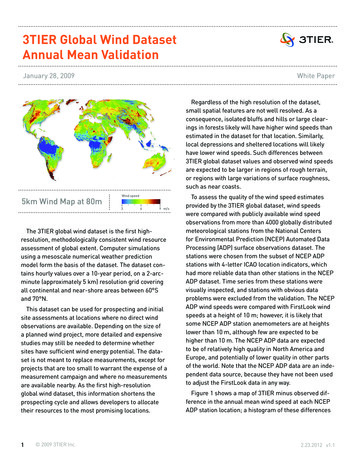 3TIER Global Wind Dataset Annual Mean Validation