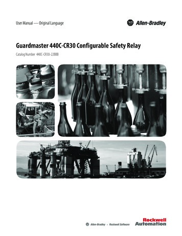 Guardmaster 440C-CR30 Configurable Safety Relay User Manual