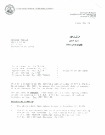 WlED - United States Patent And Trademark Office