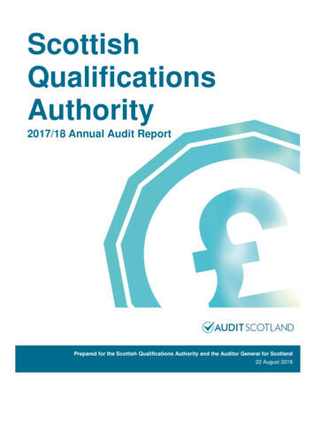 Scottish Qualifications Authority - Audit Scotland