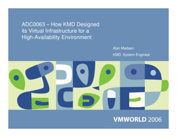 ADC0063 - How KMD Designed Its Virtual Infrastructure For A . - VMware