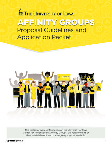 AFFINITY GROUPS - University Of Iowa