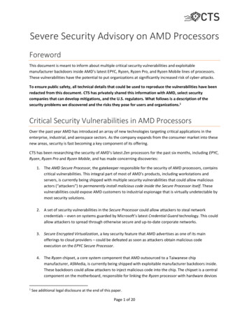Severe Security Advisory On AMD Processors