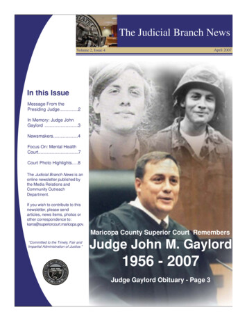 Judge John M. Gaylord 1956 - 2007 - Maricopa County, Arizona