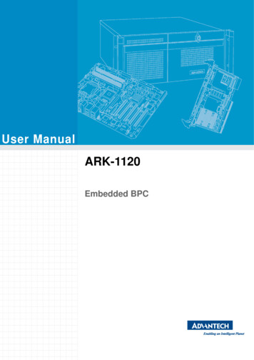 User Manual ARK-1120 - Advantech