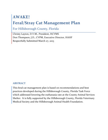 AWAKE! Cat Management Program For Hillsboroough County - HAHF