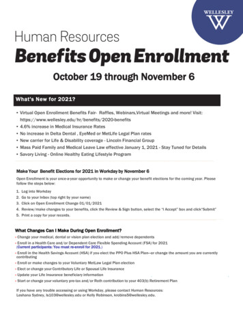 Human Resources Benefits Open Enrollment - Wellesley.edu