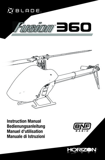 58420 BLH Fusion 360 BNF Basic Manual - Horizon Hobby