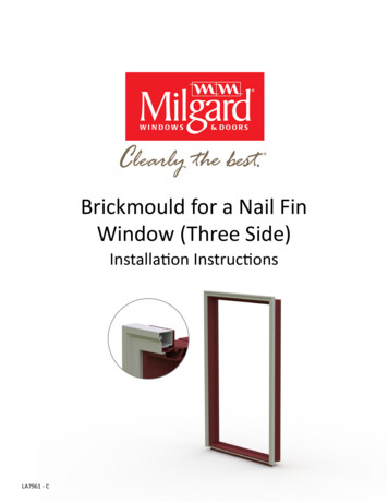 Brickmould For A Nail Fin Window (Three Side) - Milgard
