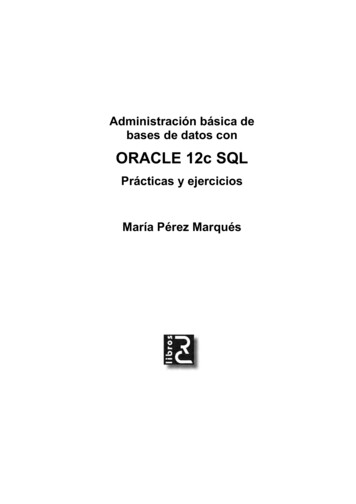 ORACLE 12c SQL - Rclibros.es