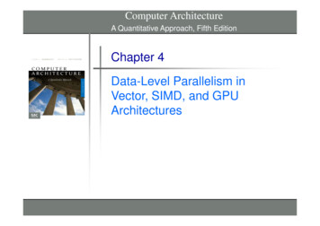 Chapter 4 Data-Level Parallelism In Vector, SIMD, And GPU Architectures.