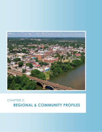 Chapter 2: Regional & Community Profiles