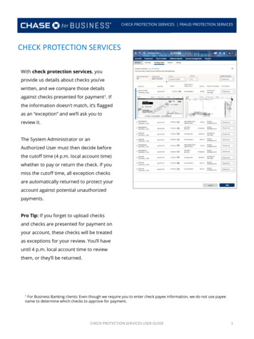 CHECK PROTECTION SERVICES - Chase