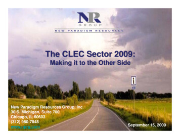 NPRG Webinar: The CLEC Sector 2009