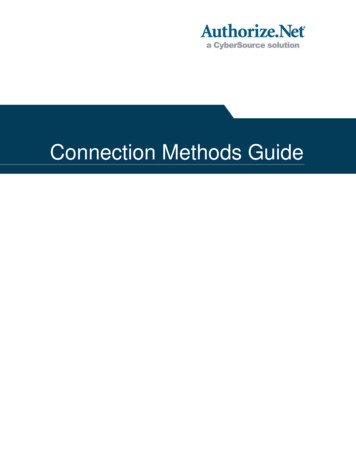 Connection Methods Guide - Authorize 