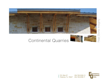 Continental Quarries - Architectural Cut Stone, Limestone