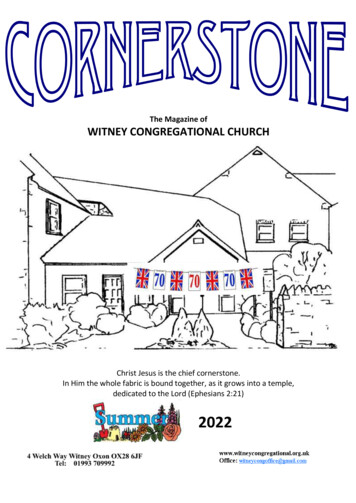 The Magazine Of WITNEY CONGREGATIONAL CHURCH