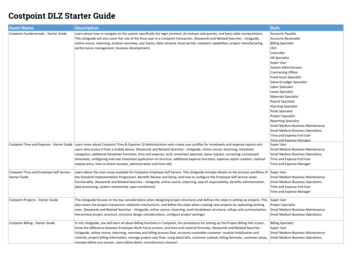 Costpoint DLZ Starter Guide - Deltek