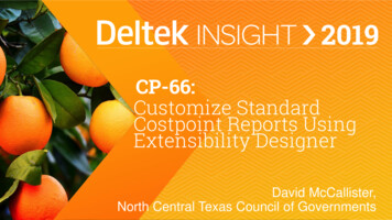 CP-66: Customize Standard Costpoint Reports Using . - Microsoft