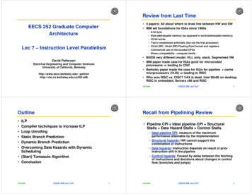 4 Papers: All About Where To Draw Line Between HW And SW EECS 252 .