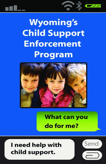 A Guide To Wyoming's Child Support Enforcement Program