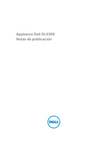 Appliance Dell DL4300 Notas De Publicación