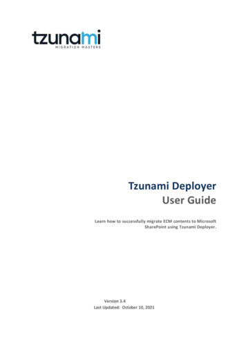 Tzunami Deployer User Guide - Amazon Web Services