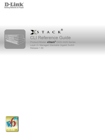 DGS-3420 Series CLI Reference Guide - D-Link