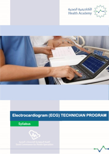 Electrocardiogram (ECG) TECHNICIAN PROGRAM - Oracle