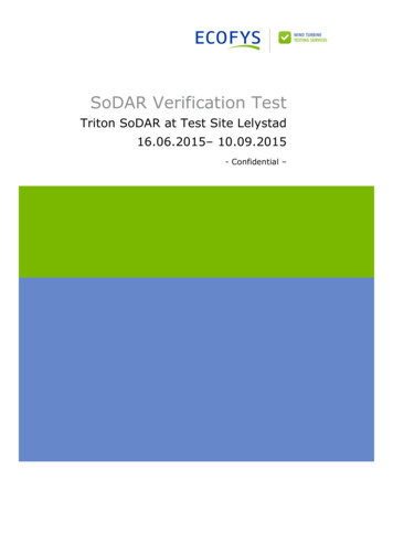 SoDAR Verification Test - Vaisala