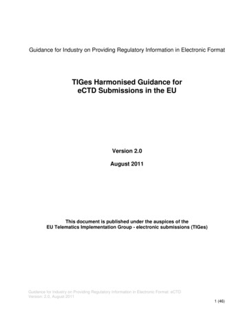 ECTD Guidance Document - Europa