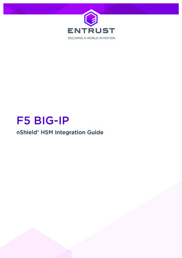 F5 BIG-IP: NShield HSM Integration Guide - Entrust