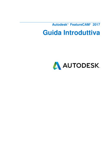 Autodesk FeatureCAM 2017 Guida Introduttiva