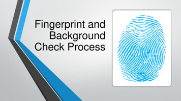 Fingerprint And Background Check Process - Tn.gov