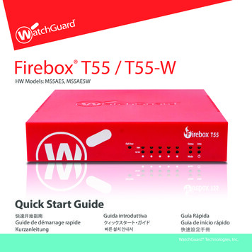 Firebox T55 / T55-W - WatchGuard