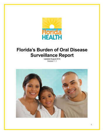Florida's Burden Of Oral Disease Surveillance Report - ASTDD