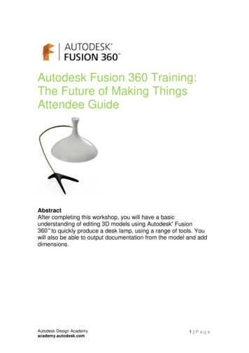 Autodesk Fusion 360 Training: The Future Of Making . - Instructables