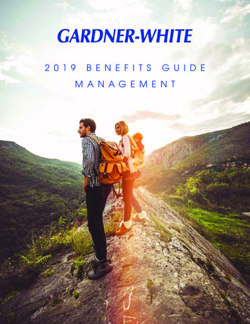 2019 BENEFITS GUIDE MANAGEMENT - My Gardner White Benefits