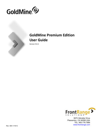 GoldMine 9.0.4 User Guide