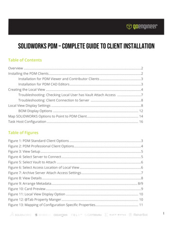 SOLIDWORKS PDM - Complete Guide To Client Installation - GoEngineer