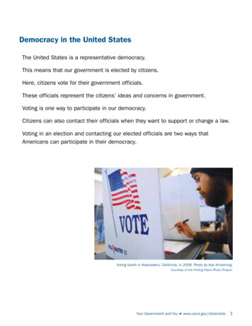 Democracy In The United States - USCIS