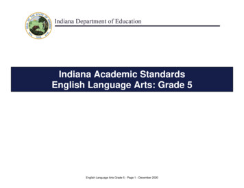 Indiana Academic Standards English Language Arts: Grade 5