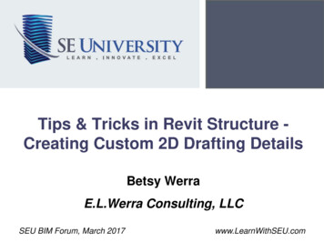 Tips & Tricks In Revit Structure - Creating Custom 2D Drafting Details
