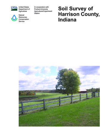 Soil Survey Of Harrison County, Indiana - USDA
