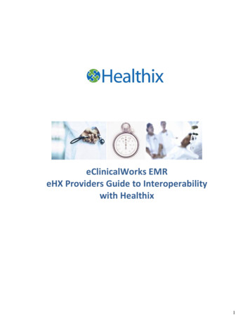 EClinicalWorks EMR EHX Providers Guide To Interoperability With Healthix