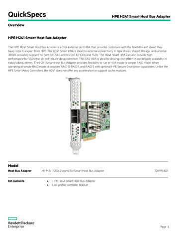HPE H241 Smart Host Bus Adapter - Andover Consulting Group